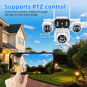 Telecamera CCTV WiFi PTZ H.265, Impermeabile IP65, Audio Bidirezionale, Pan-Tilt, Visione Notturna a Doppia Luce, Archiviazione su TF e Cloud - Product Image 5