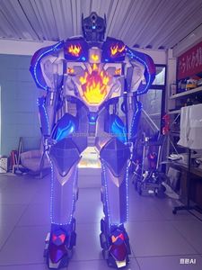 Multicolor Led Transformeerbare <span class=keywords><strong>Robot</strong></span> Kostuum Draadloze Controle Eva Foam Materiaal Unisex Voor Volwassenen Halloween Stage Show Cosplay - Product Image 5