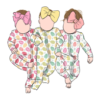 Combinaison bébé en bambou unisexe, couleur macaron, imprimé Pâques, pour bébé garçon et fille