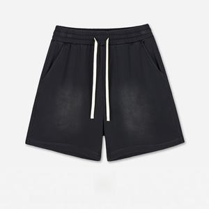 Pantalones Cortos de Hombre con Cordón, de Algodón Lavado, Tejido de 425 g/m², Estilo Casual, con Logotipo Personalizado, <span class=keywords><strong>Precio</strong></span> de Fábrica - Product Image 6