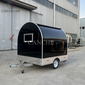 Prix d'usine CE DOT Kiosque à hot-dogs et snacks, chariot de cuisine mobile de rue, remorque ronde compacte pour la restauration et la concession - Product Image 1