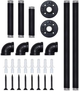 Perchero Industrial <span class=keywords><strong>de</strong></span> Tubos, Percheros <span class=keywords><strong>de</strong></span> Pared <span class=keywords><strong>para</strong></span> Colgar <span class=keywords><strong>Ropa</strong></span>, Lavandería - Product Image 5