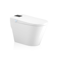 Ensemble de toilettes en céramique complet TEJJER avec bidet à chasse d'eau sans contact, LED et siphon