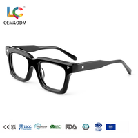 Montures de lunettes optiques en acétate, monture complète, sur ordonnance, rétro, vintage, unisexe, faites à la main, vente en gros, OEM