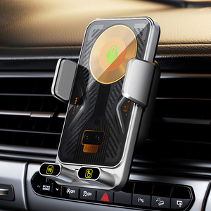 Soporte para Teléfono Móvil con Carga Rápida Inalámbrica de 15W, con Abrazadera Automática, Rotación Eléctrica, para Rejilla de Ventilación del Automóvil - Product Image 2
