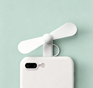 พัดลมมือถือขนาดเล็กจากโรงงานโดยตรง ใช้งานร่วมกับ Android และ Type-C พัดลมไร้เสียงแบบไม่มีแปรงถ่าน พัดลมระบายความร้อนขนาดเล็กพกพาสะดวก - Product Image 1