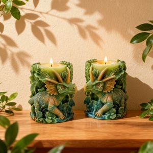 Moule en silicone créatif en forme de Triceratops pour bougie parfumée, artisanat artistique en relief DIY - Product Image 1