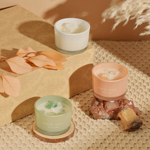 Bougie parfumée artisanale de luxe en cire de soja avec logo, vente en gros, décoration d'intérieur, parfum d'ambiance, bougies aromatiques - Product Image 3