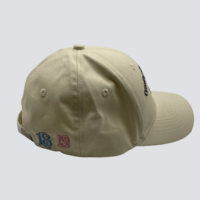 Casquette de baseball vintage en gros avec broderie animale de dessin animé, beige, en polyester délavé, douce, respirante, imperméable, style Dad Hat, logo personnalisé