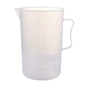 Tasses à mesurer en plastique transparent 50 ml 250 ml 500 ml 1000 ml 2000 ml avec graduations pour la pâtisserie et l'utilisation en cuisine - Product Image 5