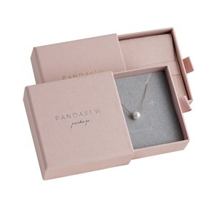 Boîte d'emballage de luxe en carton rigide avec logo personnalisé, estampillage rose, pour boucles d'oreilles - Product Image 3