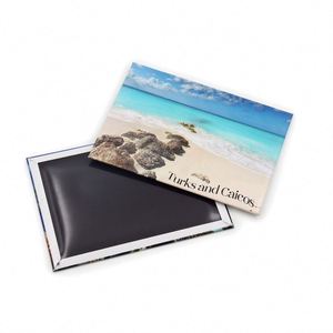 Imanes de nevera personalizados de hojalata impresa con paisajes de Tortugas y Caícos y tortugas marinas - Product Image 2