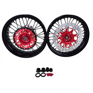 Nuevas Ruedas Supermoto de 17 Pulgadas para CRF250R/CRF450R, Aprobadas por DOT, de Aluminio Anodizado CNC, Duraderas, Juego Completo de Ruedas para Motocross - Product Image 3