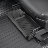 Boîte de rangement pour Tesla Cybertruck, style tiroir sous le siège, en TPE, 2 pièces, installation par enfoncement, organisateur latéral de siège, fabriqué en Chine