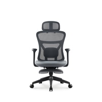 Chaise de bureau ergonomique inclinable à dossier haut en maille JOHOOFURNITURE avec appui-tête, coussin épais confortable pour salle de conférence