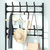Porte-chaussures et chapeaux pliable multifonctionnel en métal pour la maison, avec conception détachable pour rangement derrière la porte, le mur et la salle de bain