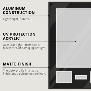 Jersey Display Case Large <b>Shadow</b> <b>Box</b> Lockable Modern Design 98% UV Protection Acrylic Hanger Plastic Baseball Basketball - Product Image 4