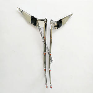 Para Kits de carrocería FJ120, carcasa de faro cromado completo, embellecedor de faro para tira de lámpara delantera FJ150 para Toyota Land Cruiser Prado 2018 - Product Image 5