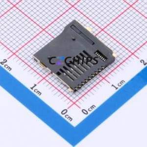 TF-115YY-ACP9 SD Card / Memory Card Connector SMD Connector Self-Return Type MicroSD Card (TF Card) Card Holder 1.8mm - Product Image 2