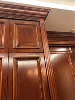 Panneaux de porte de dressing sur mesure en bois massif noyer noir, design moderne pour chambre et salon, pour toute la maison
