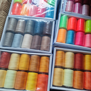 Оптовая продажа, 10 видов цветов, набор ниток для вышивания вручную на 1000 лет, 40S/2 полиэстер для начинающих, коробка для рукоделия - Product Image 3