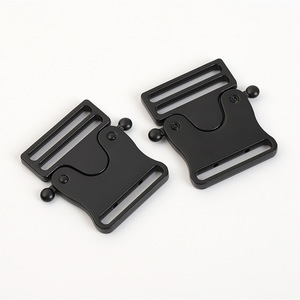 Boucle à double ardillon en alliage de zinc noir à dégagement rapide pour ceinture tactique, accessoire de sangle réglable - Product Image 2