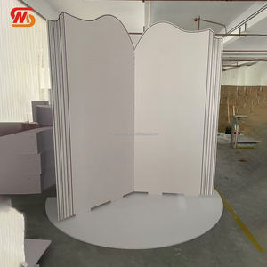 Nouvelle Arrivée - Décoration Murale de Fond de Scène de Mariage en Acrylique Blanc PVC Style Livre - Product Image 2