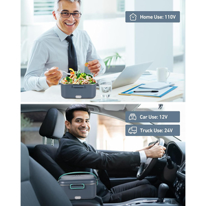 Offre Spéciale <span class=keywords><strong>Amazon</strong></span>, Boîte Repas Chauffante Électrique Portable en Acier Inoxydable, Réchauffe-Plat pour Voiture et Maison, Vente en <span class=keywords><strong>Gros</strong></span> - Product Image 6