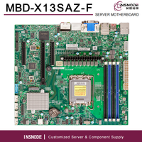 Carte mère embarquée Micro-ATX MBD-X13SAZ-F pour processeur Intel Core de 2e et 14e/13e/12e génération Core-i R680E DDR5 ECC HDMI VGA DVI