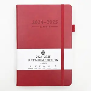 2024-2025 anualmente 12 meses 194 folhas 365 dias diários personalizados agenda agenda do planejador de laticínios