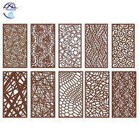 Modèle de plafond en métal découpé au laser, panneaux de clôture décoratifs en aluminium pour l'extérieur, revêtement en poudre, découpe au laser, design unique