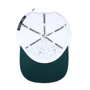 หมวกกอล์ฟกันน้ำ 5 ชิ้น พร้อมแผ่นยางปักลายแบบกำหนดเอง เชือกพิมพ์ลาย ขอบโค้ง สำหรับผู้ชายและผู้หญิง - Product Image 5