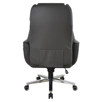 Chaise de bureau exécutive haut de gamme pivotante, grande capacité, en cuir véritable, pour personnes corpulentes et de grande taille