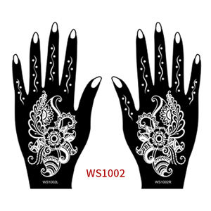 Pochoir autocollant personnalisé OEM pour tatouage temporaire au henné Papier de tatouage à la main de luxe Autocollants de tatouage semi-permanents étanches - Product Image 6