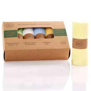 Hot <b>Sale</b> 100% Bamboo or Bamboo Cotton Blended Washcloths <b>Towel</b> for Baby or Makeup Usage Super Soft and Absorbent - Product Image 4