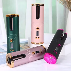 Portable Hair Styling Tools Auto Wireless Curling Iron Rizador De Cabello Rotating Rechargeable Cordless Automatic Hair Curler