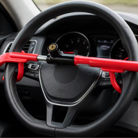 Verrou de volant de voiture multifonctionnel rétractable antivol, directement de l'usine, robuste et durable.