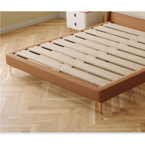 Luz de lujo Moderno apartamento cama y desayuno suave bolsa de cuero tapizado cama Color a juego cama - Product Image 5