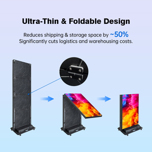 Écran LED portable GOB P1.86 P2.5 pour affichage vidéo intérieur, panneaux publicitaires numériques, affichage publicitaire, écran vertical, signalisation P1.86 haute résolution - Product Image 3