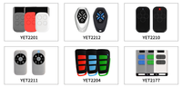 Télécommande sans fil RF pour ouvre-porte de garage YET2162 433M à code fixe 1527