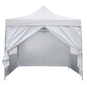 Carpa Plegable Resistente para Exteriores de 3x3m, con Recubrimiento de PVC Impermeable, para Ferias Comerciales, Jardín, Modelo DC-FG-003-B - Product Image 1