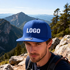 Gorras Snapback Deportivas de Hip-Hop de 6 Paneles con Visera Lisa, Gorras Promocionales Unisex, Gorras de Béisbol Bordadas con Logotipo Personalizado - Product Image 1