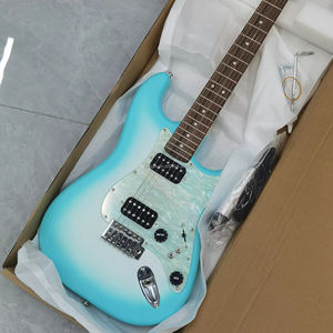 Guitarra Eléctrica GALYDA G700 Mate con Clavijas de Afinación Totalmente Encapsuladas, Puede Cambiar entre Pastillas Simples/Dobles, Mástil de Arce, Diapasón de Palisandro - Product Image 2