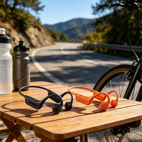 Écouteurs sportifs sans fil de haute qualité avec clip d'oreille, conduction osseuse et micro anti-bruit