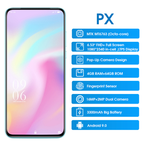 Teléfono Inteligente <span class=keywords><strong>Elephone</strong></span> PX 4G, 4 GB, 64 GB, Pantalla Completa de 6.53 Pulgadas, Cámara Emergente de 16 MP, Huella Dactilar, Android 9.0 - Product Image 2