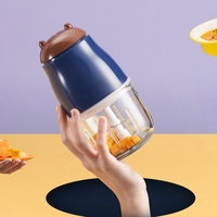 Nouveau hachoir à viande électrique en verre miniature et trancheuse à légumes et à ail pour un usage domestique et en restauration