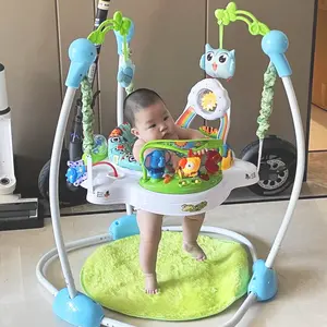 Cadeira de salto para bebês CE, cadeira de salto para bebês com pingente, assento infantil, jumpers, música dobrável, brinquedos infantis