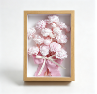 Boîte à cadre 3D DIY pour fleurs préservées, cadre en bois profond pour fleurs, bloc de cadre photo pour fleurs préservées, souvenir de mariage