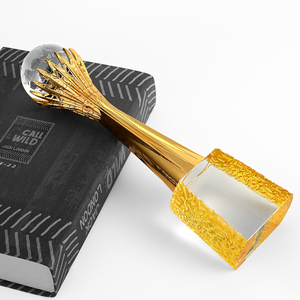 Premio sportivo a prova di prova gratuita premio personale eccellente menzione d'onore trofeo di artigianato di cristallo personalizzato taglio e intaglio - Product Image 4