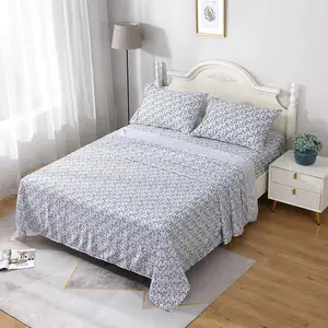 Bộ Ga Trải Giường Cotton Ai Cập 4 Món Và 6 Món Phong Cách Mới Ga Giường Đơn Cỡ King Queen Cho Giường Bộ Đồ Giường